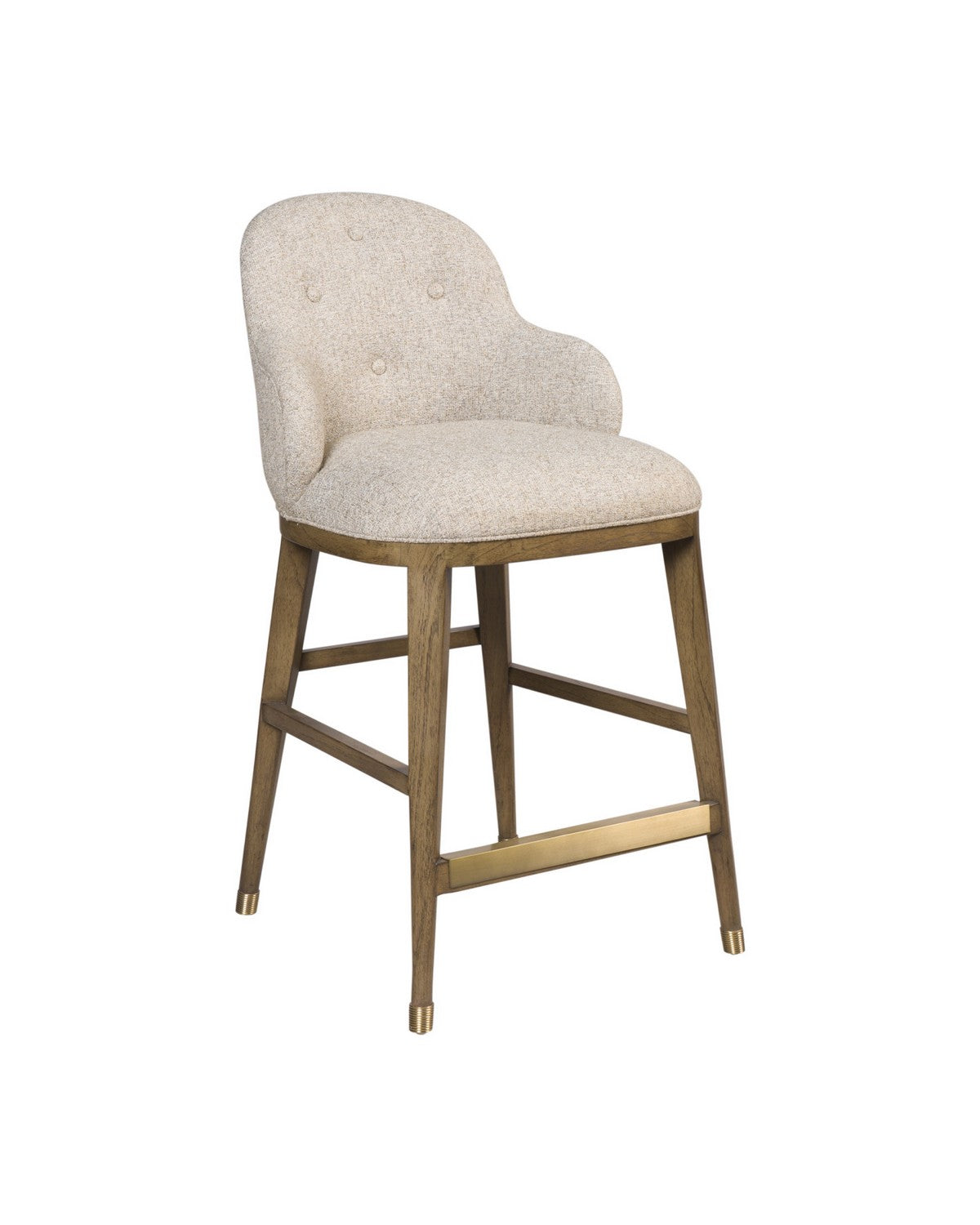 Currey and Company - 7000-1132 - Counter Stool - Vario - Chanterelle / Satin Brass
