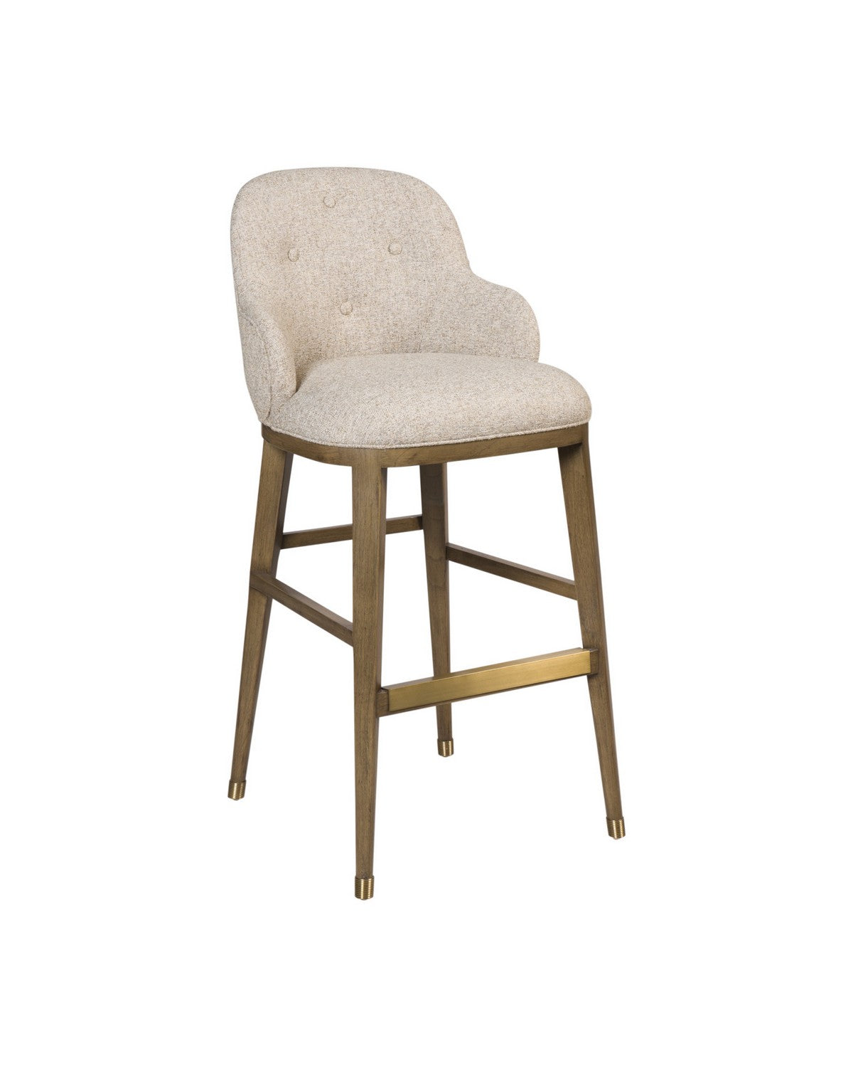 Currey and Company - 7000-1142 - Bar Stool - Vario - Chanterelle / Satin Brass