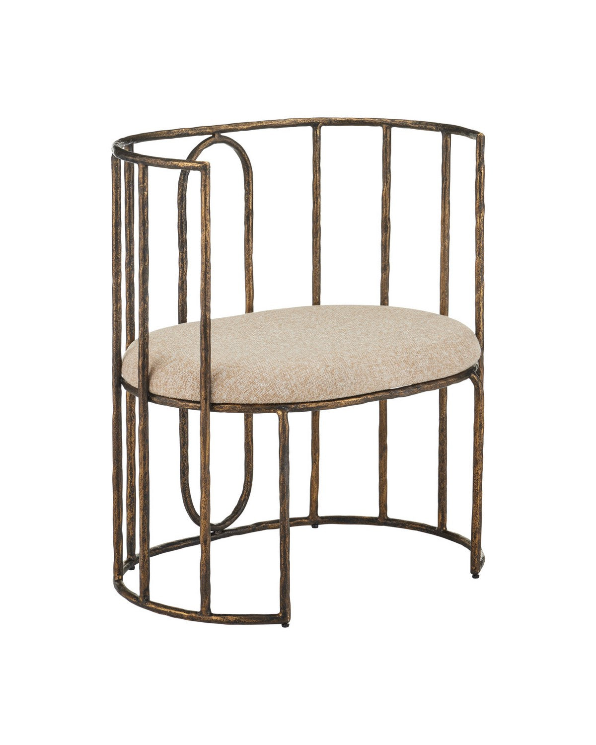 Currey and Company - 7000-1282 - Chair - Euclid - Antique Bronze