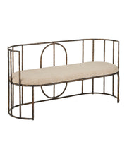 Currey and Company - 7000-1292 - Bench - Euclid - Antique Bronze