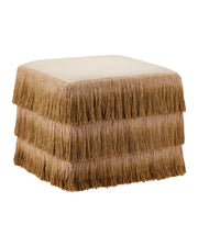 Currey and Company - 7000-1302 - Ottoman - Jute - Bronze / Beige