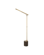 Currey and Company - 8000-0185 - LED Floor Lamp - Hanford - Polished Antique Brass / Brown