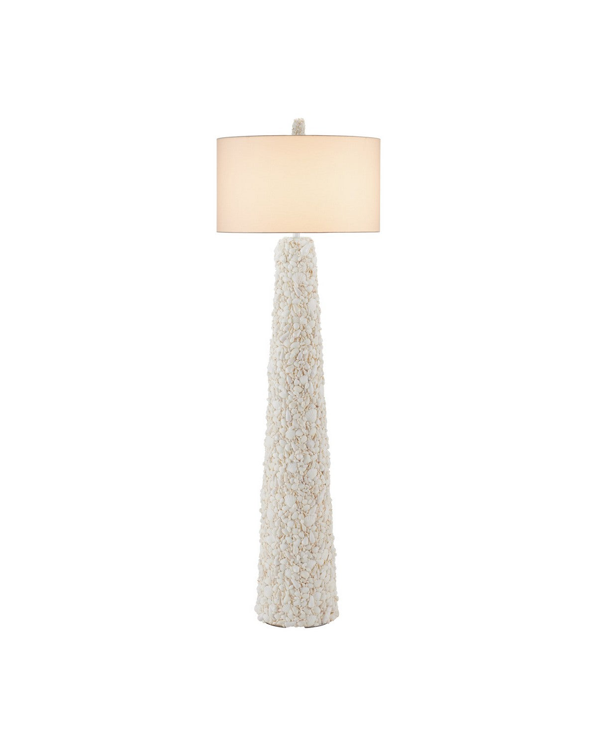 Currey and Company - 8000-0189 - One Light Floor Lamp - Turbinella - Sugar White / Natural