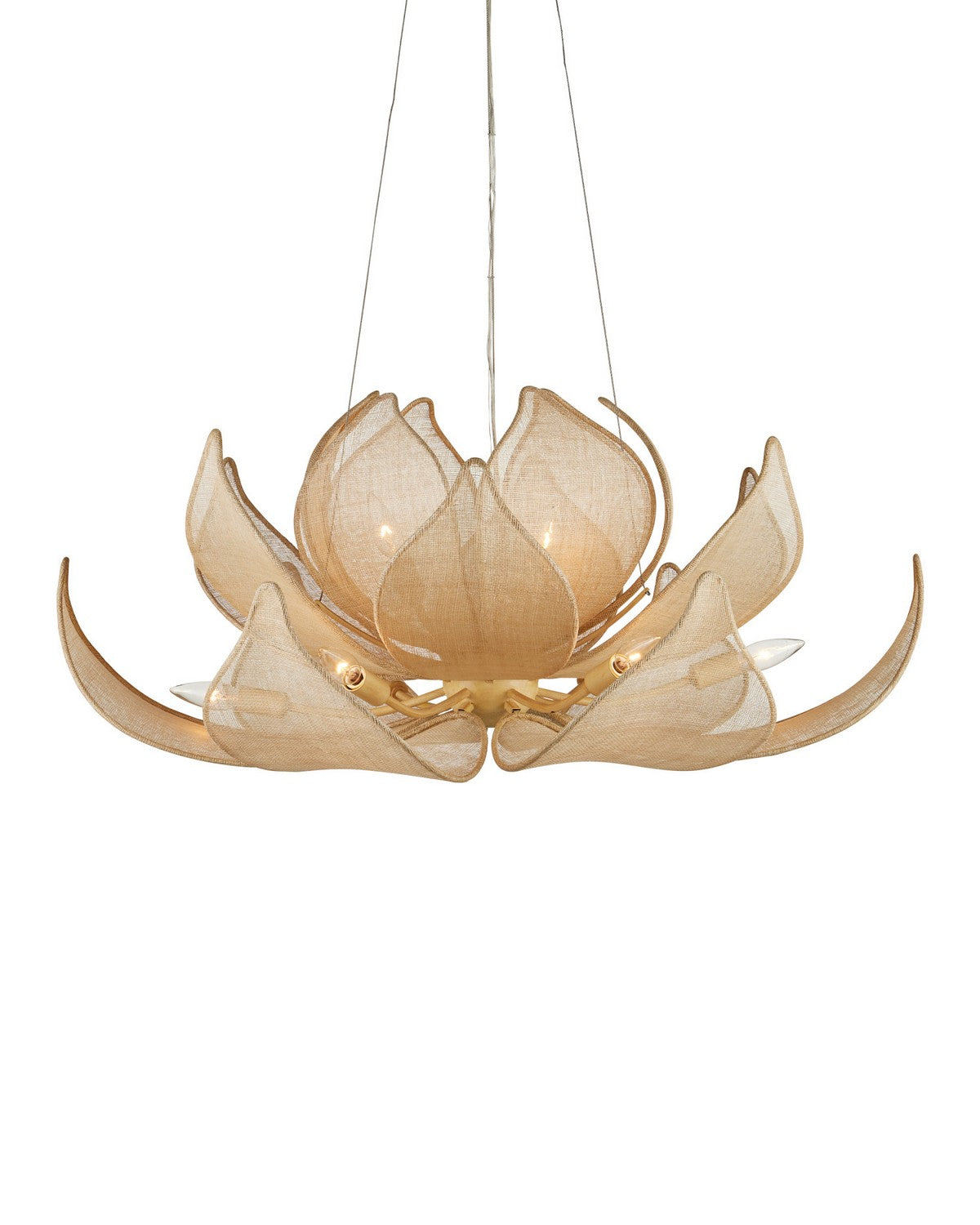 Currey and Company - 9000-1430 - LED Chandelier - Oblivion - Natural / Coco Cream