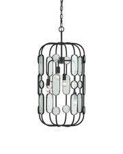 Currey and Company - 9000-1444 - Four Light Chandelier - Ettore - Clear / Blacksmith