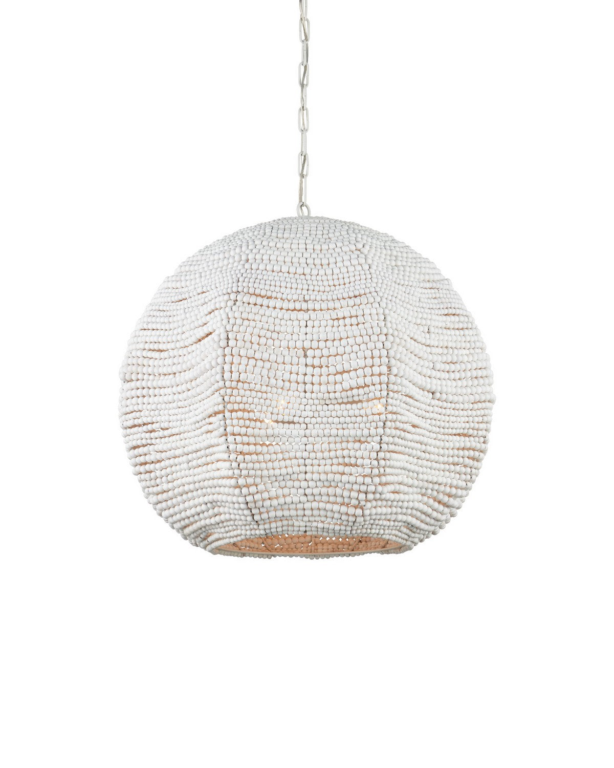 Currey and Company - 9000-1456 - Three Light Pendant - Octavia - Whitewash / White