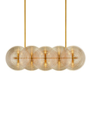 Currey and Company - 9000-1458 - Ten Light Chandelier - Whirlwind - Pale Yellow / Brass