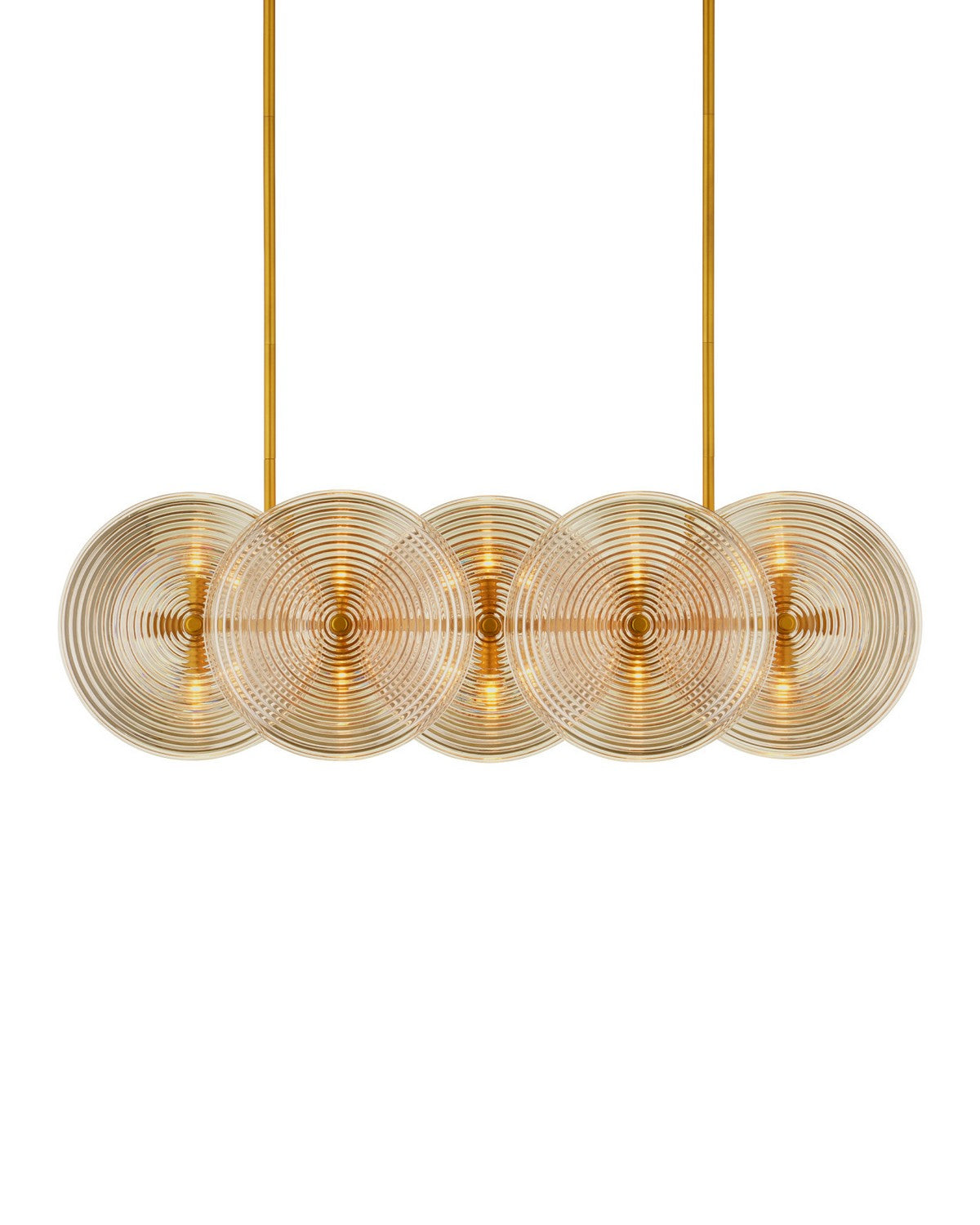 Currey and Company - 9000-1458 - Ten Light Chandelier - Whirlwind - Pale Yellow / Brass