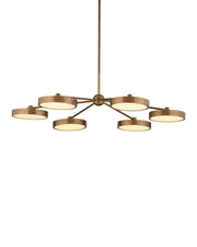 Currey and Company - 9000-1476 - LED Chandelier - Merrick - Polished Antique Brass / White