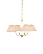 Currey and Company - 9000-1482 - Four Light Chandelier - Cedric - Brass