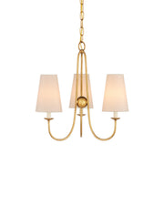 Currey and Company - 9000-1483 - Three Light Chandelier - Brayden - Antique Gold Leaf