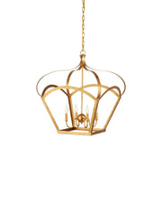 Currey and Company - 9000-1487 - Four Light Lantern - Coronet - Antique Gold Leaf