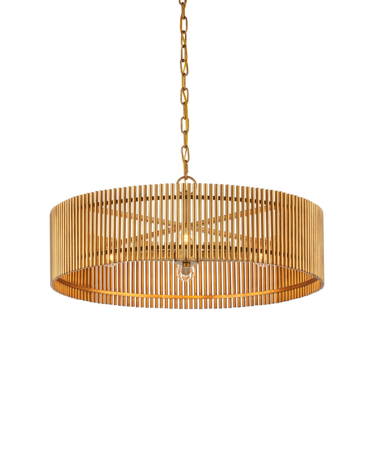 Currey and Company - 9000-1490 - Four Light Chandelier - Lavenham - Brushed Brass