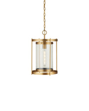 Currey and Company - 9000-1493 - One Light Pendant - Pippin - Antique Brass / Clear