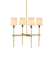 Currey and Company - 9000-1494 - Four Light Chandelier - Grigsby - Antique Brass / Bronze
