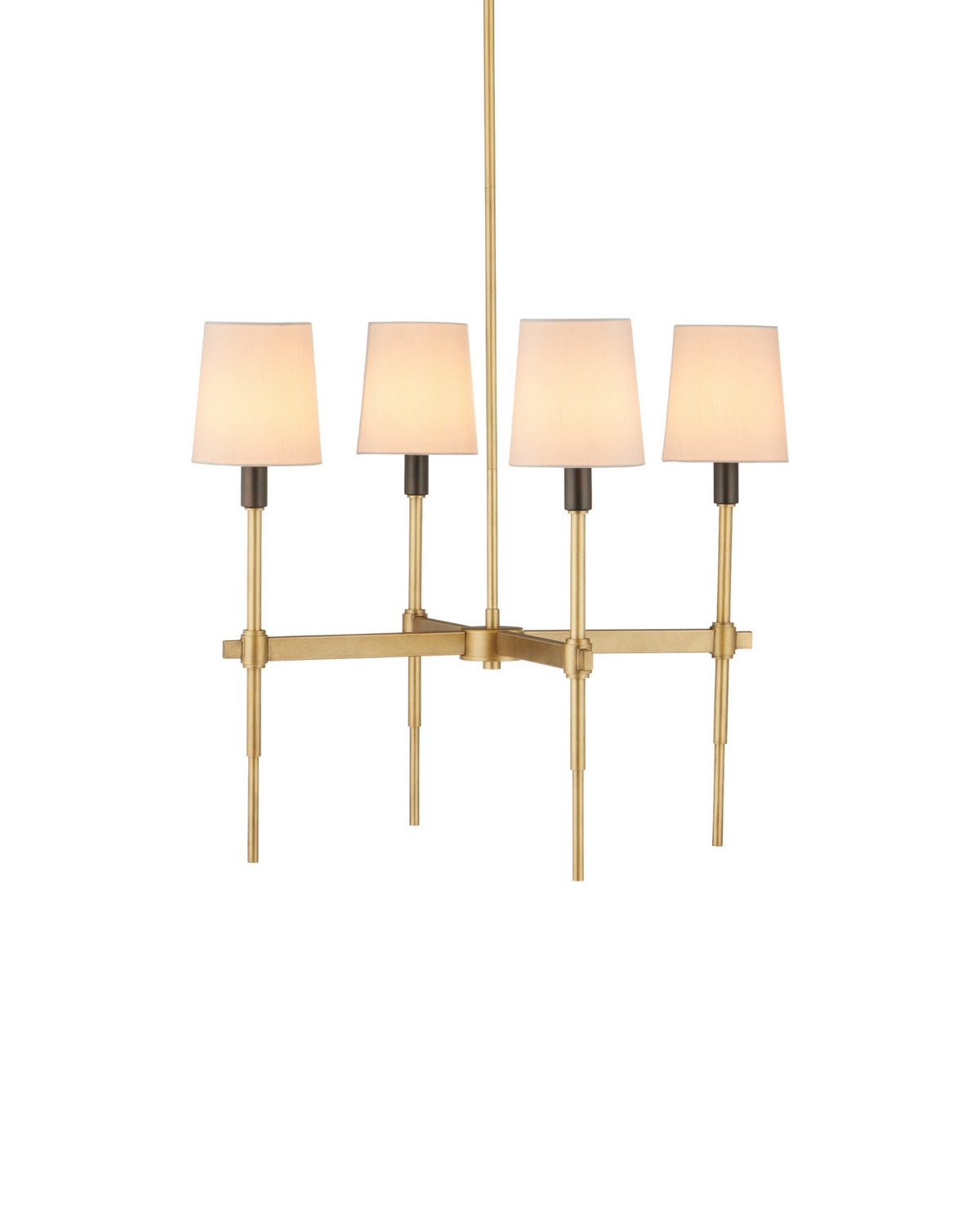 Currey and Company - 9000-1494 - Four Light Chandelier - Grigsby - Antique Brass / Bronze