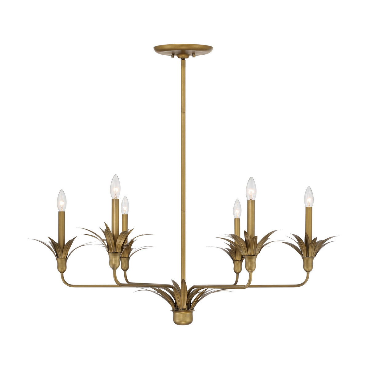 Savoy House - 1-1260-6-339 - Six Light Chandelier - Strathmore - Antique Patina