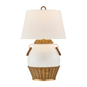 Savoy House - 11-CD29 - One Light Table Lamp - Penelope - White and Rattan