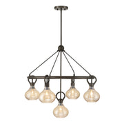 Savoy House - 1-2276-5-15 - Five Light Chandelier - Sheriden - Mediterranean Bronze