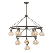 Savoy House - 1-2277-10-15 - Ten Light Chandelier - Sheriden - Mediterranean Bronze