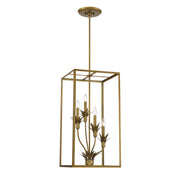 Savoy House - 3-1261-4-339 - Four Light Pendant - Strathmore - Antique Patina