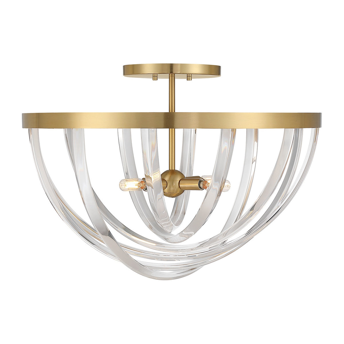 Savoy House - 6-1777-4-322 - Four Light Semi-Flush Mount - Jennings - Warm Brass