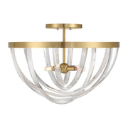 Savoy House - 6-1777-4-322 - Four Light Semi-Flush Mount - Jennings - Warm Brass