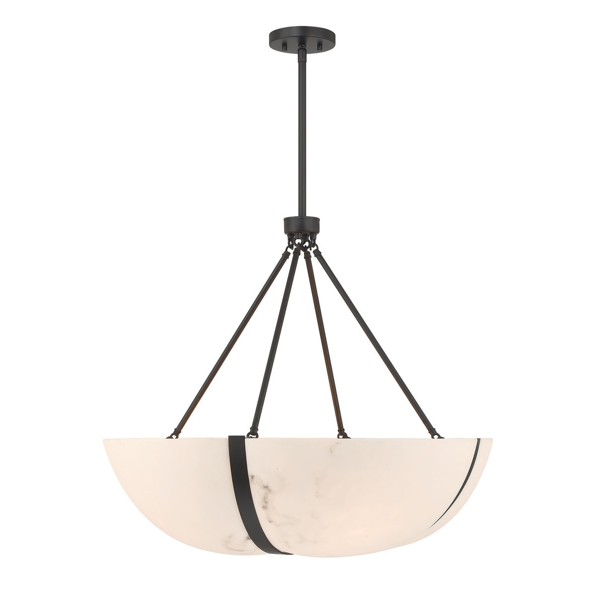 Savoy House - 7-1451-4-89 - Four Light Pendant - Chalfont - Matte Black