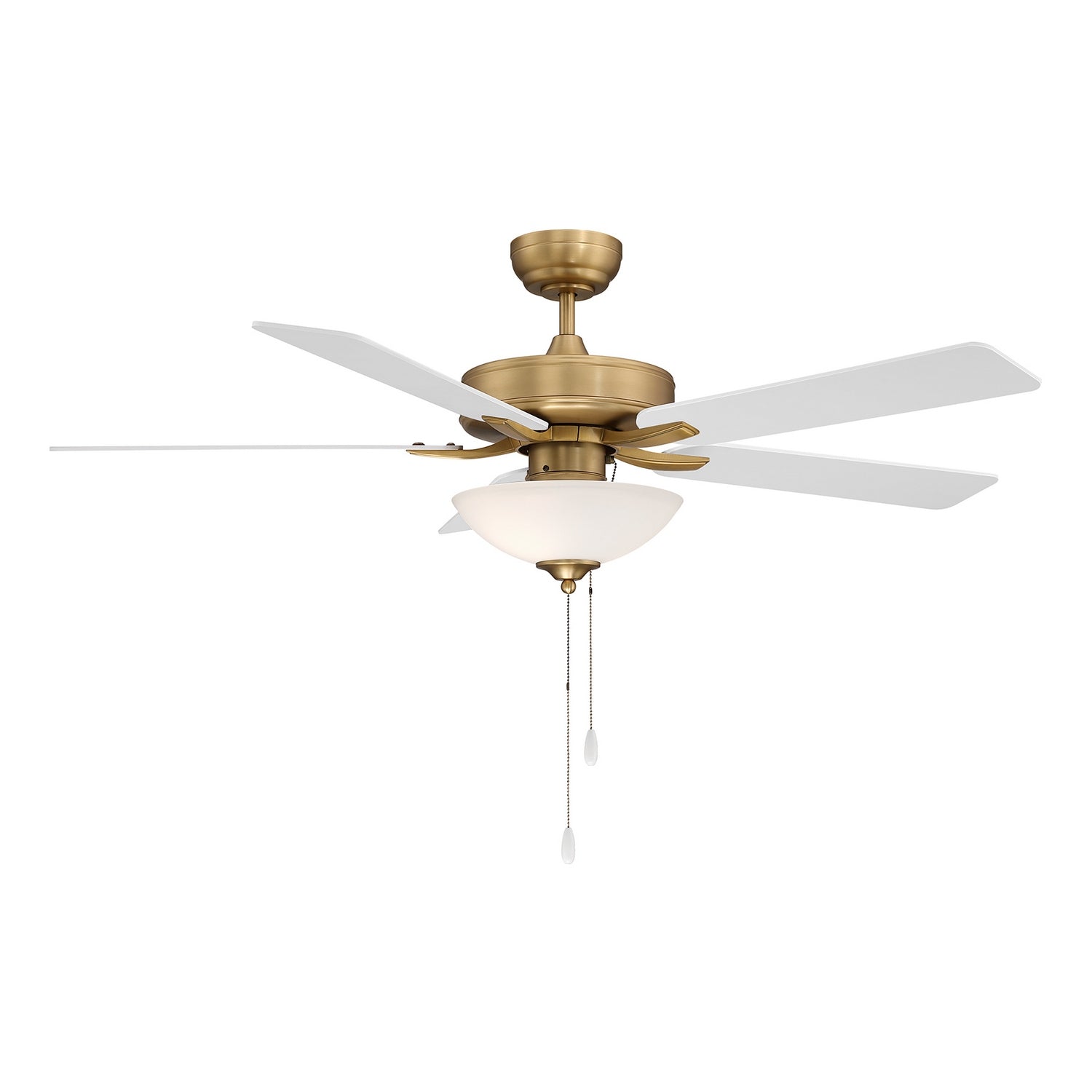 Meridian - M2034NBRV - 52" Ceiling Fan - Natural Brass