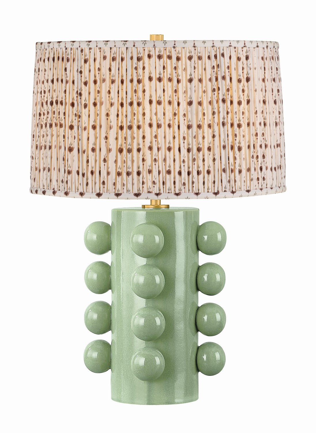 Hudson Valley - L9126-AGB/CMC-P102 - One Light Table Lamp - Roselle - Aged Brass