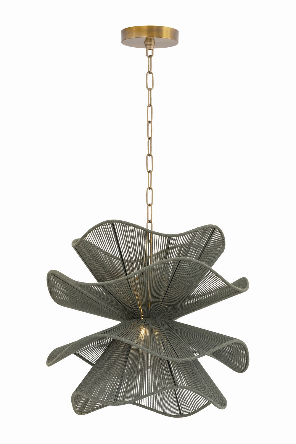 Mitzi - H1084701S-PBR - One Light Chandelier - Amanda - Patina Brass
