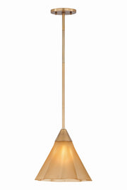 Mitzi - H1096701S-AGB - One Light Pendant - Gabrielle - Aged Brass
