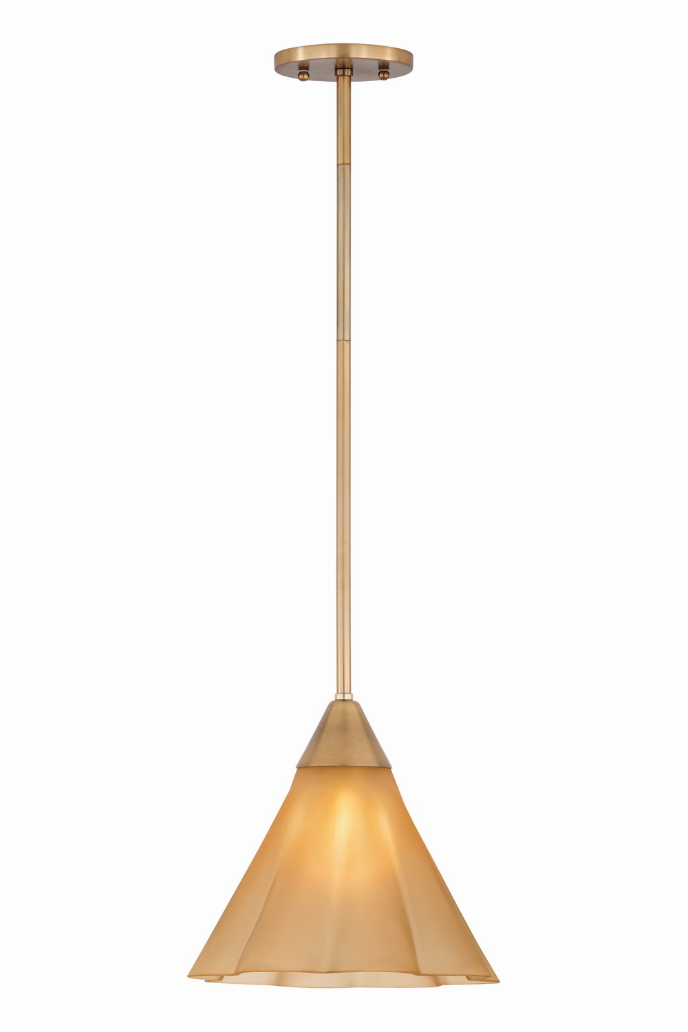 Mitzi - H1096701S-AGB - One Light Pendant - Gabrielle - Aged Brass