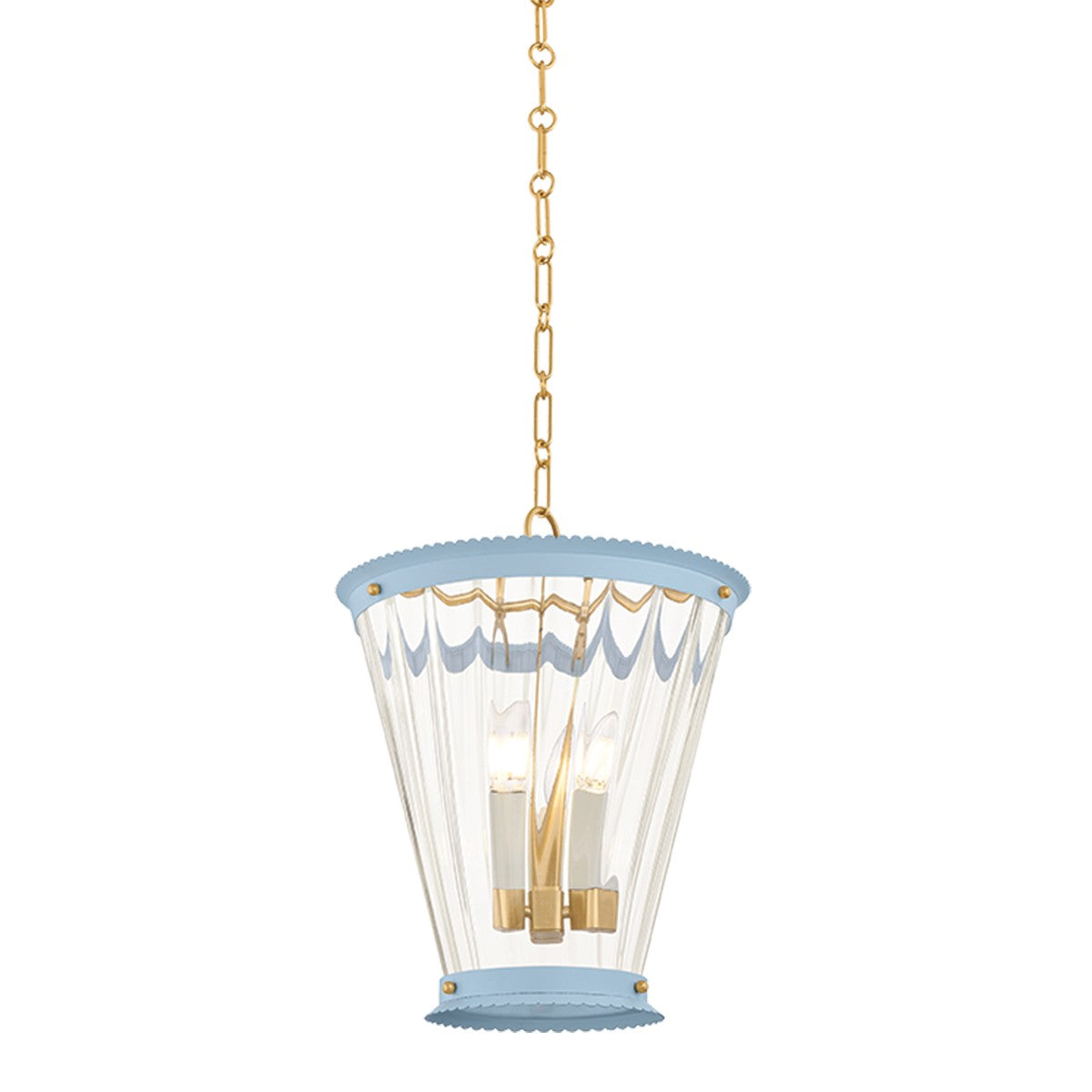 Mitzi - H1136703-AGB/SAO - Three Light Lantern - Lucretia - Aged Brass
