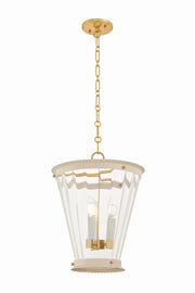 Mitzi - H1136703-AGB/SBQ - Three Light Lantern - Lucretia - Aged Brass