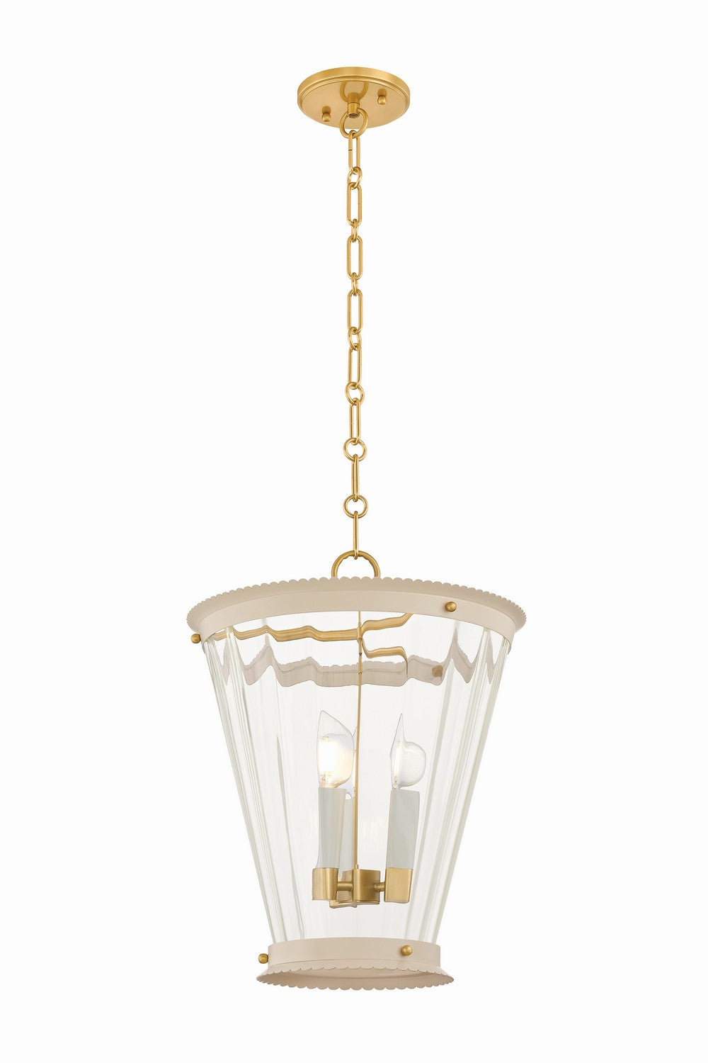 Mitzi - H1136703-AGB/SBQ - Three Light Lantern - Lucretia - Aged Brass