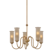 Mitzi - H1165805-PBR - Five Light Chandelier - Alessandra - Patina Brass
