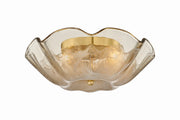 Mitzi - H1172503-AGB - Three Light Flush Mount - Leona - Aged Brass