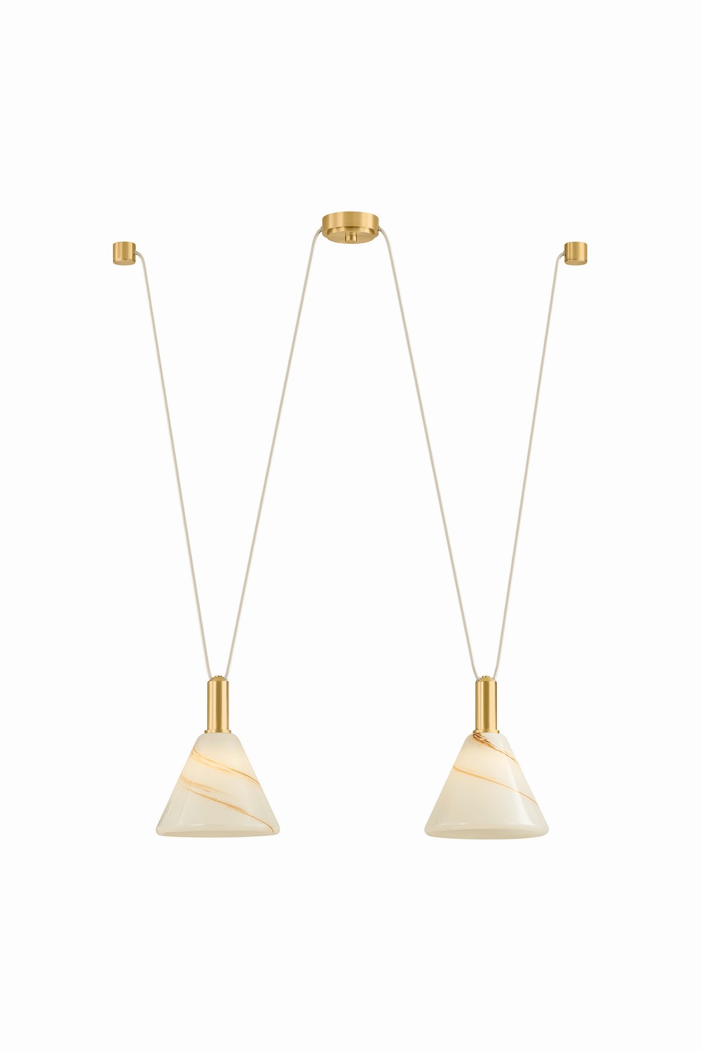 Mitzi - H1178902-AGB - Two Light Linear Pendant - Eileen - Aged Brass