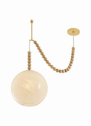 Mitzi - H1179701-AGB - One Light Pendant - Makena - Aged Brass