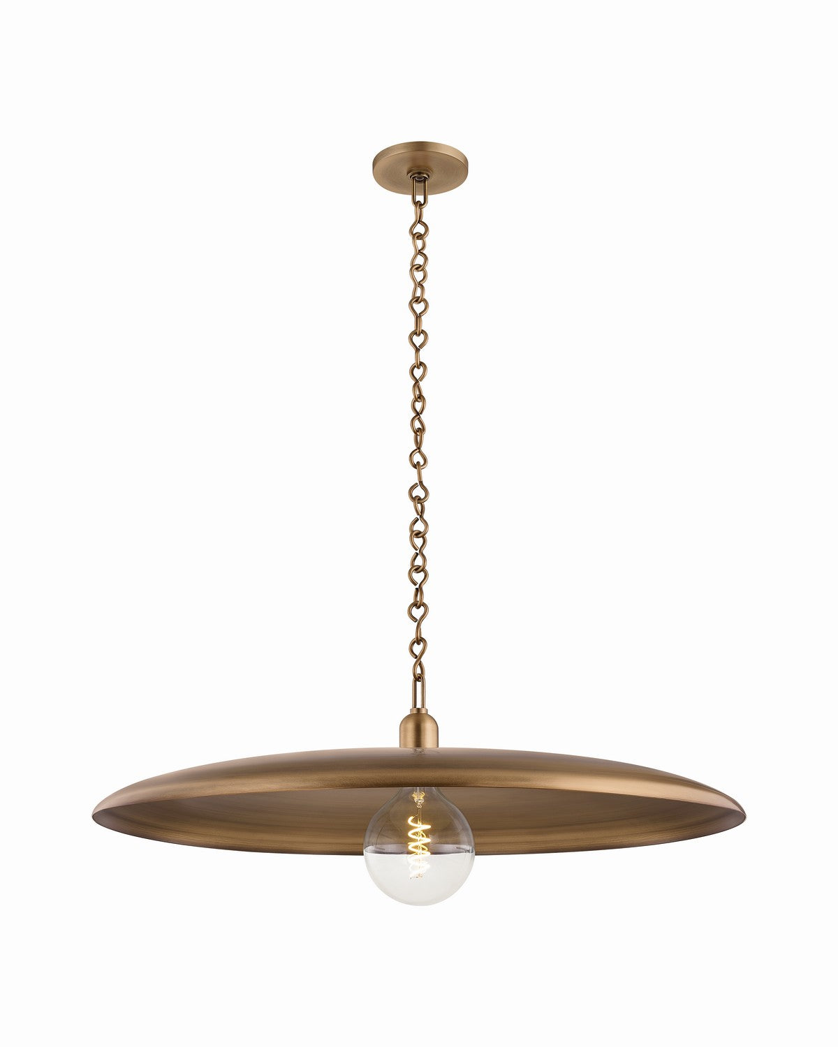 Mitzi - H1182701L-PBR - One Light Pendant - Mamie - Patina Brass