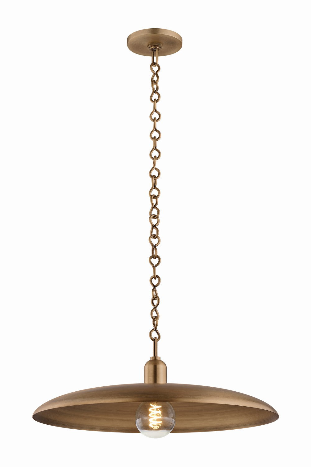 Mitzi - H1182701S-PBR - One Light Pendant - Mamie - Patina Brass