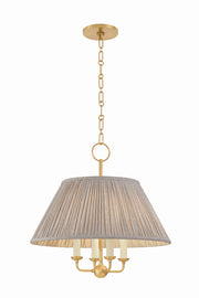 Mitzi - H1200804-AGB - Four Light Chandelier - Antonia - Aged Brass