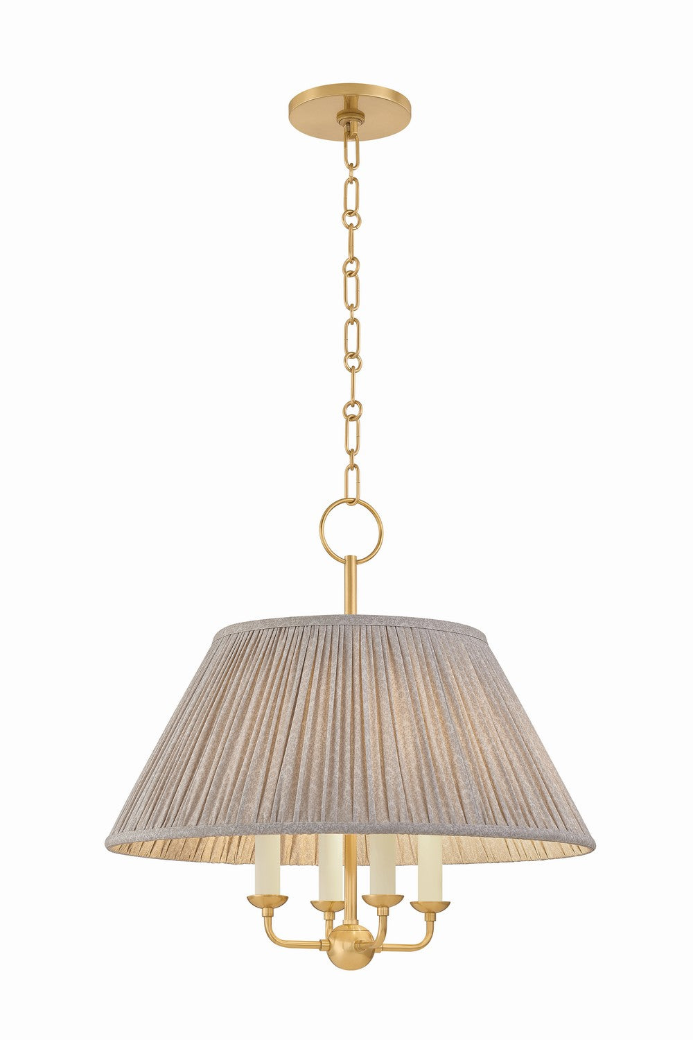 Mitzi - H1200804-AGB - Four Light Chandelier - Antonia - Aged Brass