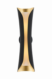 Mitzi - H315102L-GL/BK - Two Light Wall Sconce - Josie - Gold Leaf
