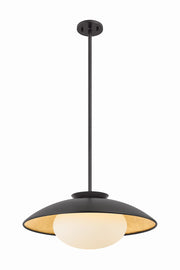 Mitzi - H368701L-BK/GL - One Light Pendant - Cadence - Black