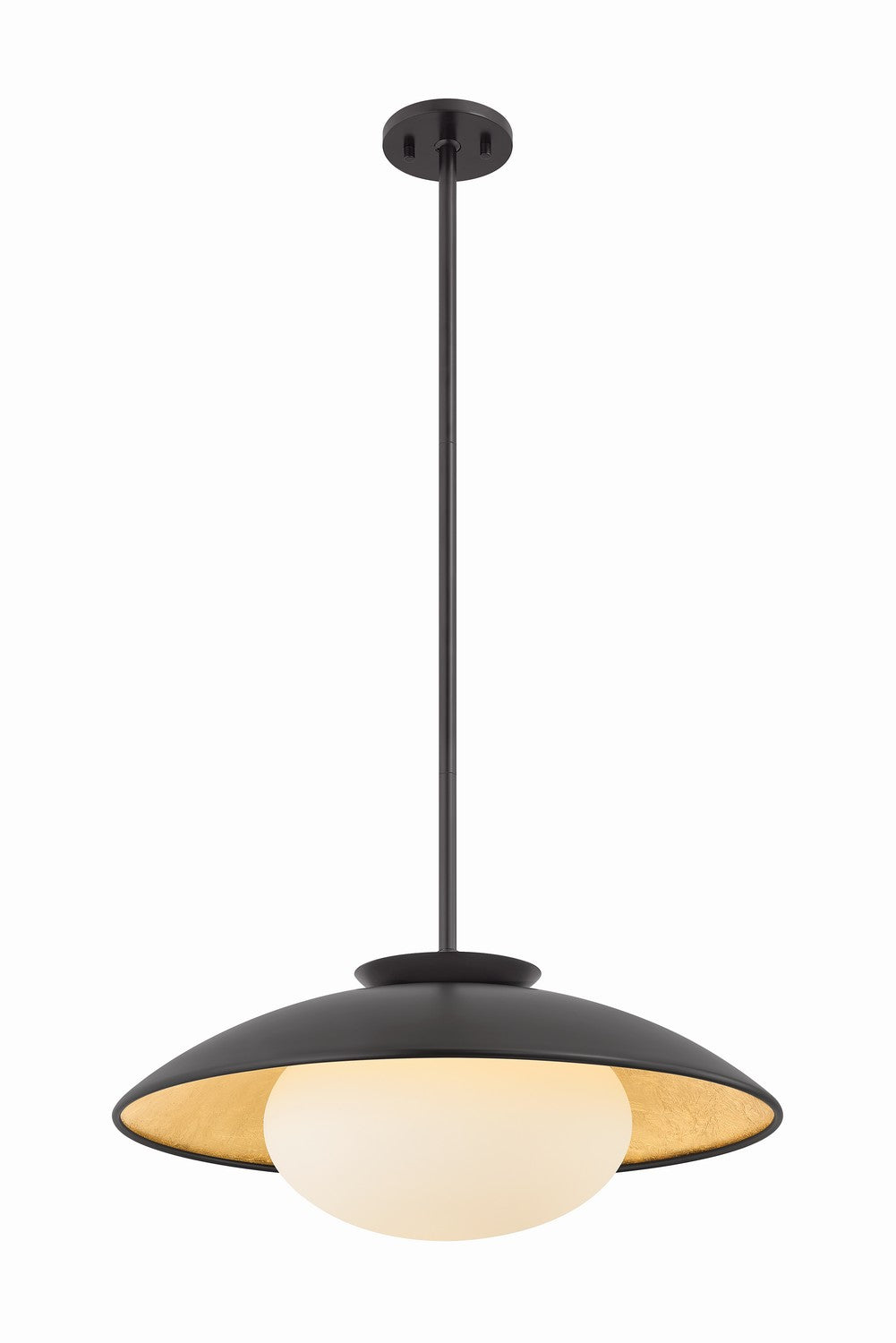 Mitzi - H368701L-BK/GL - One Light Pendant - Cadence - Black