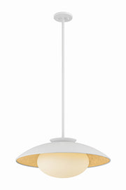 Mitzi - H368701L-WH/GL - One Light Pendant - Cadence - White