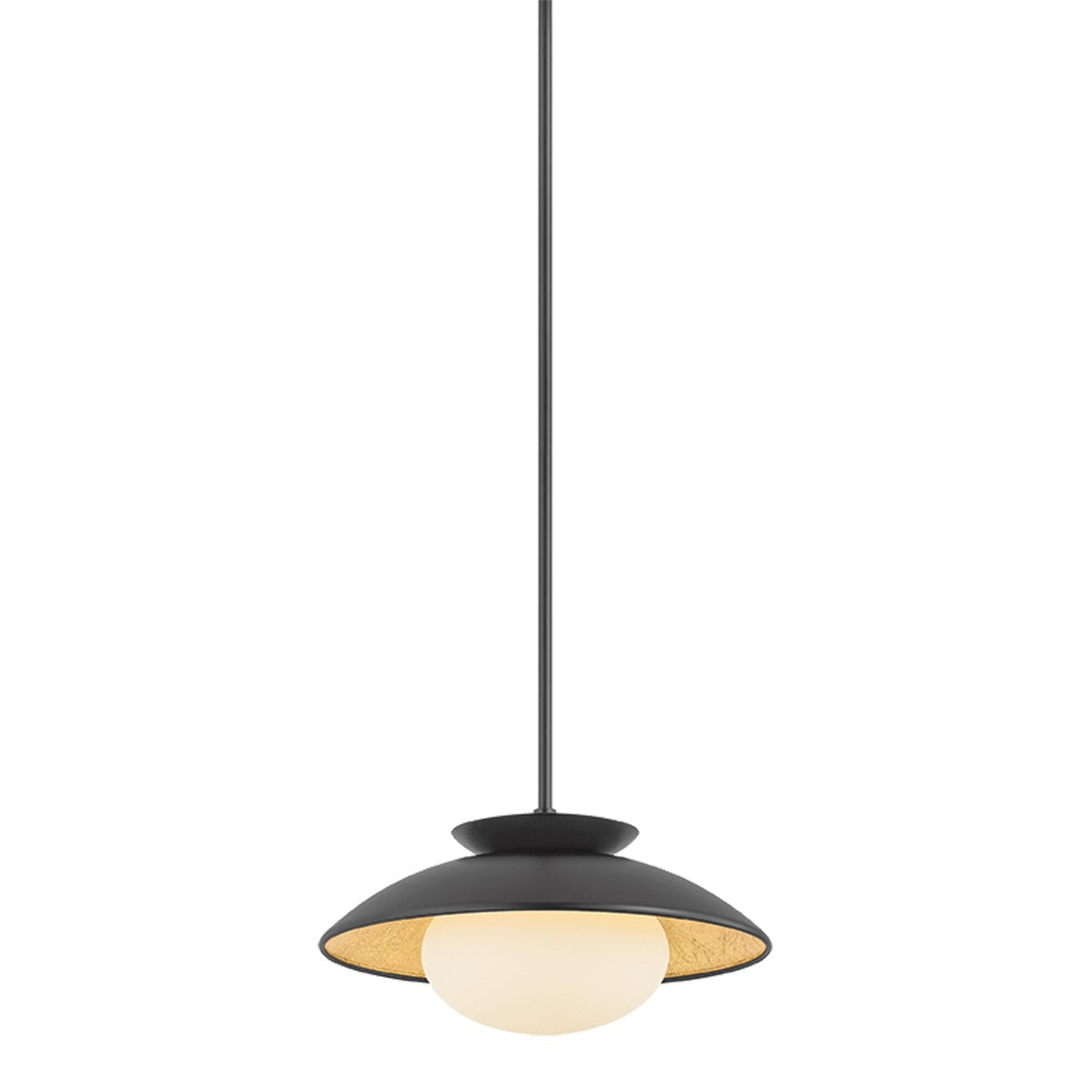 Mitzi - H368701S-BK/GL - One Light Pendant - Cadence - Black