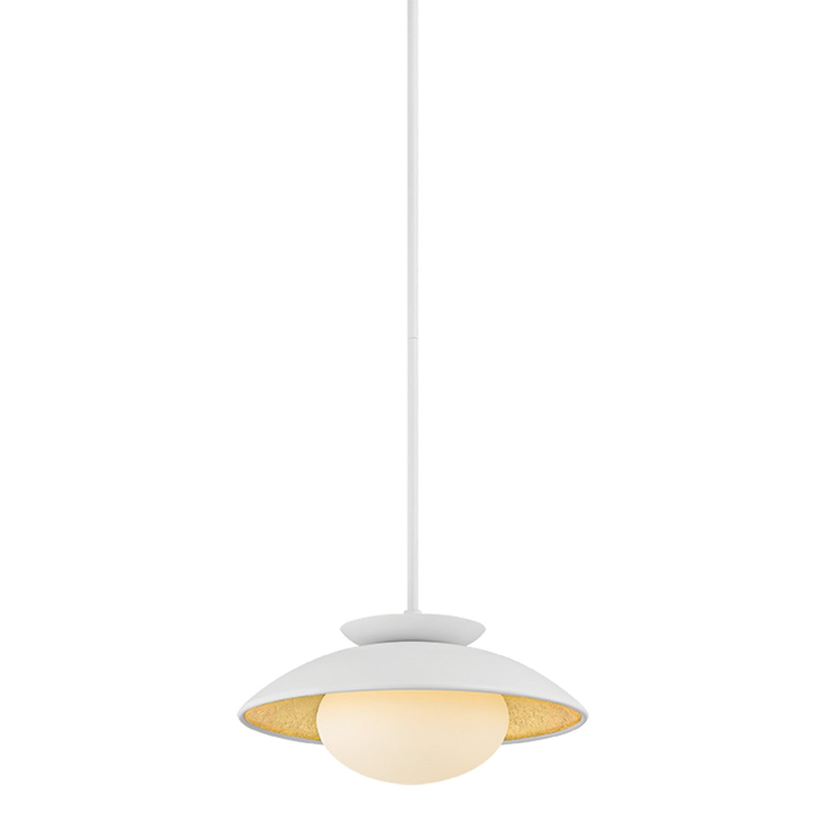 Mitzi - H368701S-WH/GL - One Light Pendant - Cadence - White